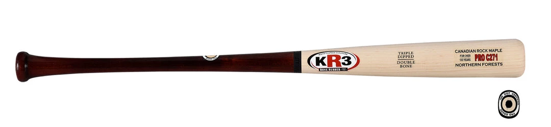Bats KR3 Canadian Rock Maple - Pro C271 - Baseball Bat 3 Bats KR3 Canadian Rock Maple - Pro C271 - Baseball Bat