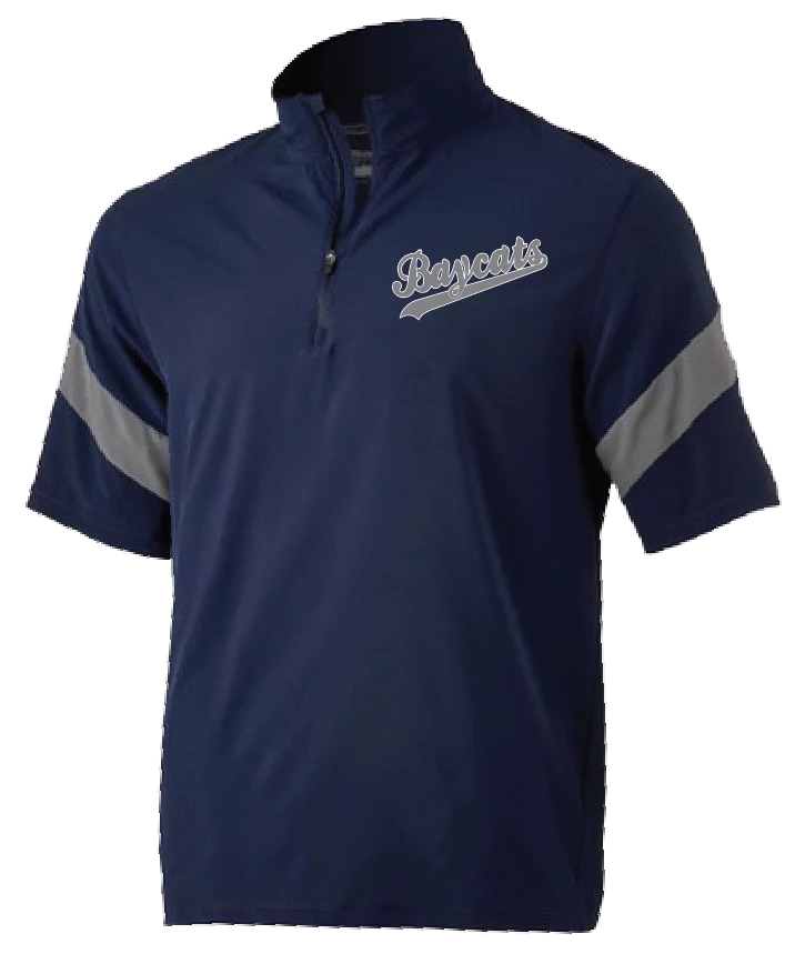 Centretown Sports Mizuno Short Sleeve Hitting Jacket - 'Baycats' Barrie Baycats 3 Centretown Sports Mizuno Short Sleeve Hitting Jacket - 'Baycats' Barrie Baycats