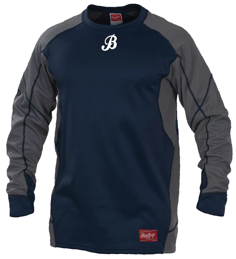 Centretown Sports Rawlings Dugout Fleece Top - 'B' Barrie Baycats 3 Centretown Sports Rawlings Dugout Fleece Top - 'B' Barrie Baycats